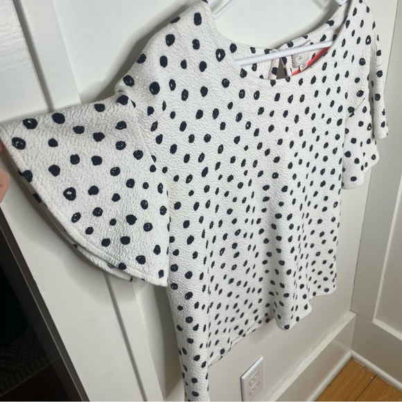 Anthropologie Postmark Polka Dot Women's Top Small Oversized - Picture 4 of 7